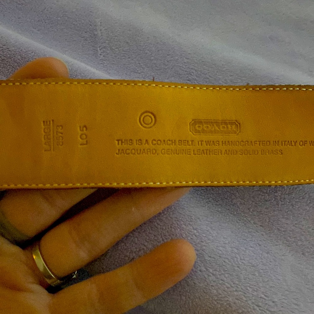 Monogram Coach belt - Picture 3 of 3